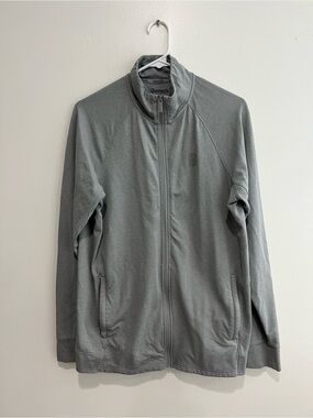 Bench Gray Textured Zip-Up Hoodie